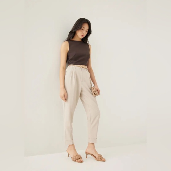Phylis Tailored Peg Leg Pants by Love, Bonito - Picture 2 of 15